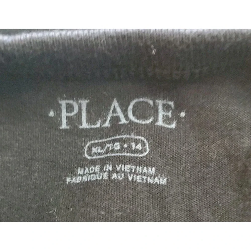 The Children's Place Birthday‎ Dude Black T-Shirt Size XL - 14